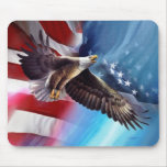 american eagle flying mouse pad