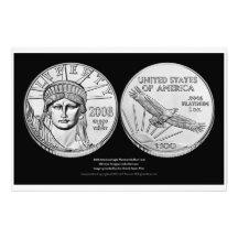 American Eagle Platinum Bullion Coins Art Photo