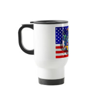 American Eagle US flag USA states Mugs