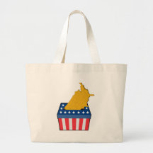 American election ballot box map of USA Bags