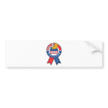 American election ballot box map of USA ribbon 201 bumper stickers