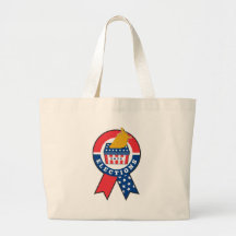 American election ballot box map of USA ribbon Tote Bag