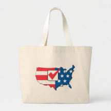 American election map of USA Tote Bag