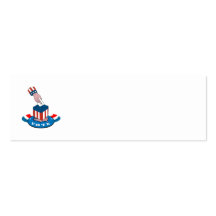 American Election Voting Ballot Box Retro Business Cards