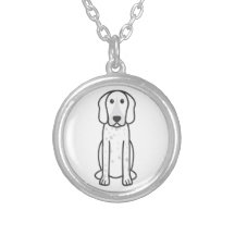 American English Coonhound Dog Cartoon Pendant