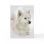American Eskimo Dog Art Gifts Card