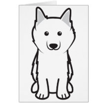 American Eskimo Dog Cartoon Greeting Cards