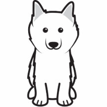 American Eskimo Dog Cartoon Photo Cutout