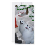 American Eskimo Dog Christmas Gifts Custom Photo Card