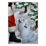 American Eskimo Dog Christmas Greeting Cards