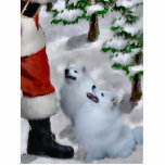 American Eskimo Dog Christmas Acrylic Cut Outs
