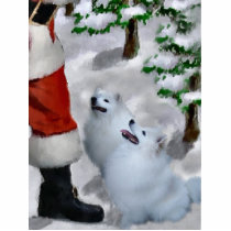 American Eskimo Dog Christmas Acrylic Cut Outs