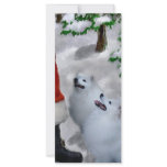 American Eskimo Dog Christmas rack cards