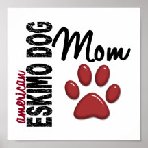 American Eskimo Dog Mom 2 Poster