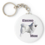 American Eskimo Dog Mom 4 - Keychain
