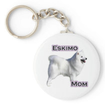 American Eskimo Dog Mom 4 - Keychain