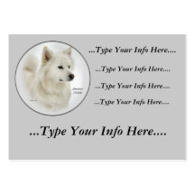 American Eskimo Dog Profile Cards Business Cards