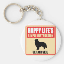 American Eskimo Keychains