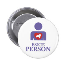 American Eskimo Pinback Button