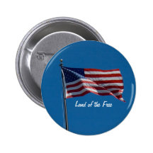 American Flag 1 Button