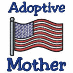 American Flag Adoptive Mother Embroidered Shirt