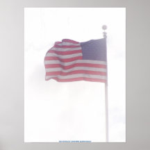 American Flag Aglow Print