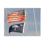 American Flag and South Carolina Palmetto Flag