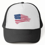American_flag_background Trucker Hats