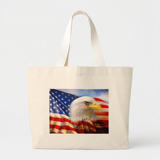 American Flag Bald Eagle Bag