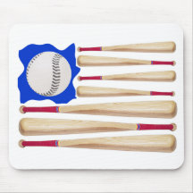 American Flag Baseball Gifts Mouse Pads
