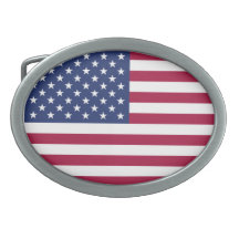 American Flag Belt Buckle