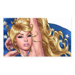 American Flag Bikini Pinup Girl by Al Rio business cards