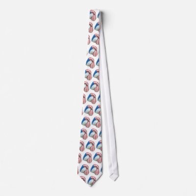 American Flag Boxing Gloves Necktie by Baysideimages
