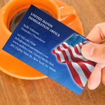 American Flag Business Card