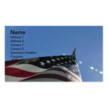 American Flag Business Card