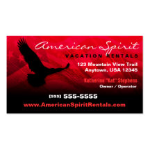 American Flag Business Card