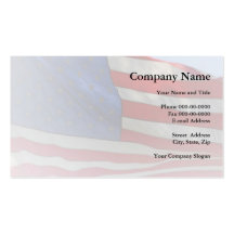 American Flag Business Card
