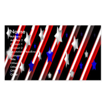 American Flag Business Card
