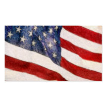 American Flag Business Card