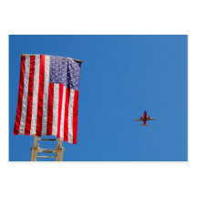 American Flag business cards