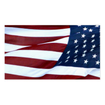 American flag business or profile card business cards