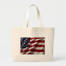 American Flag Canvas Bag