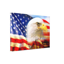 American flag canvas gallery wrap canvas