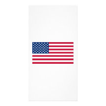 American Flag Custom Photo Card