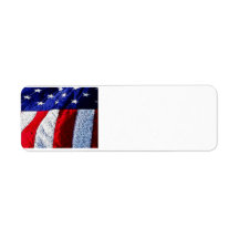 American Flag Custom Return Address Labels