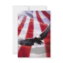 American Flag & Eagle Invitation