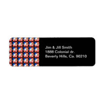 American Flag & Eagle Return Address Labels