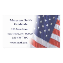 American Flag Fade Business Card