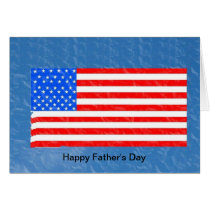 American Flag Father's Day cards