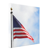 American Flag Gallery Wrapped Canvas